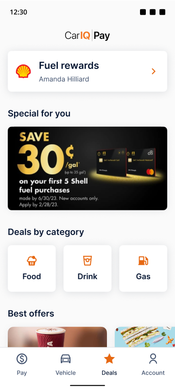 Car IQ demo for Shell.