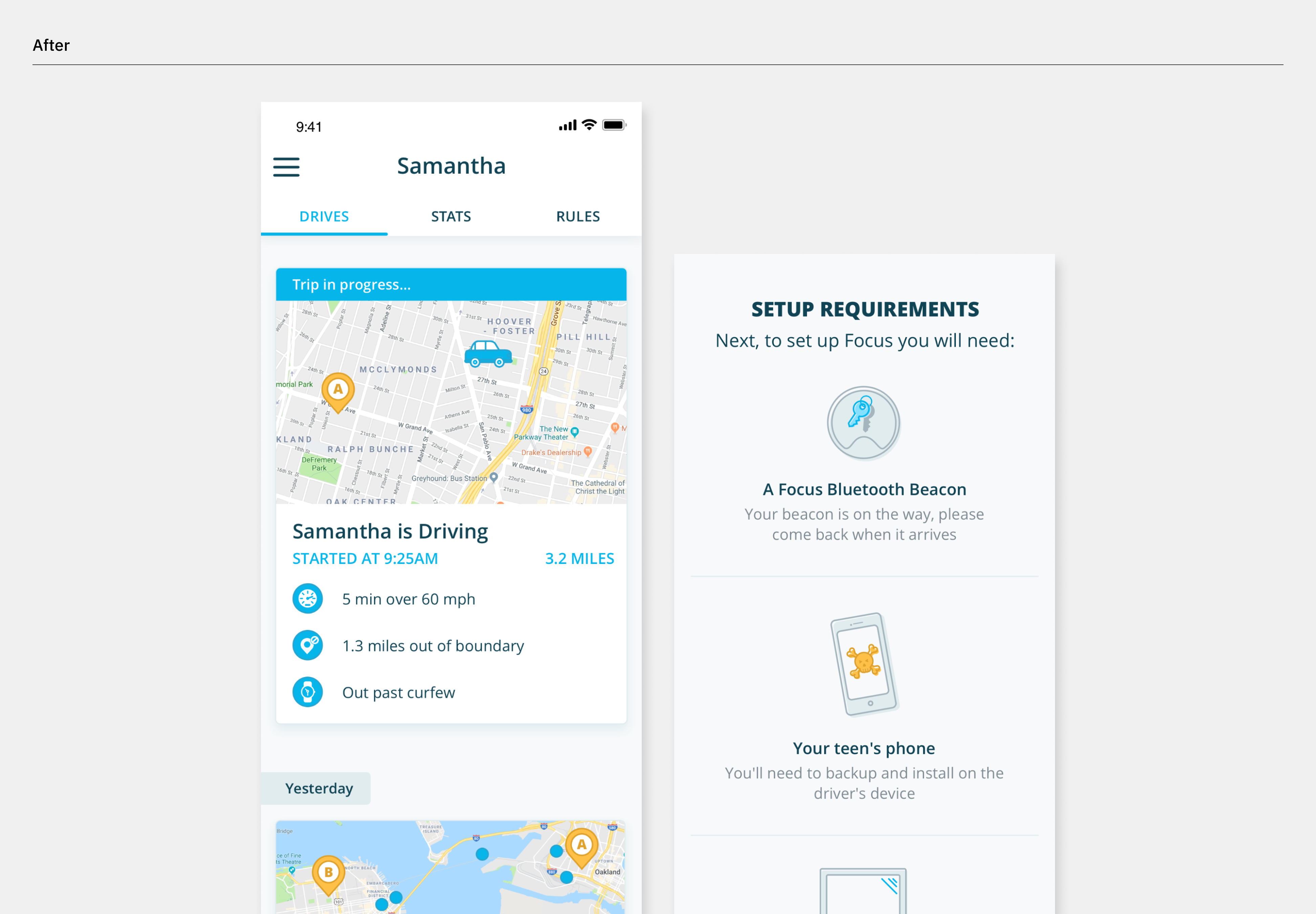 After image of rebranded TeenSafe mobile screens.